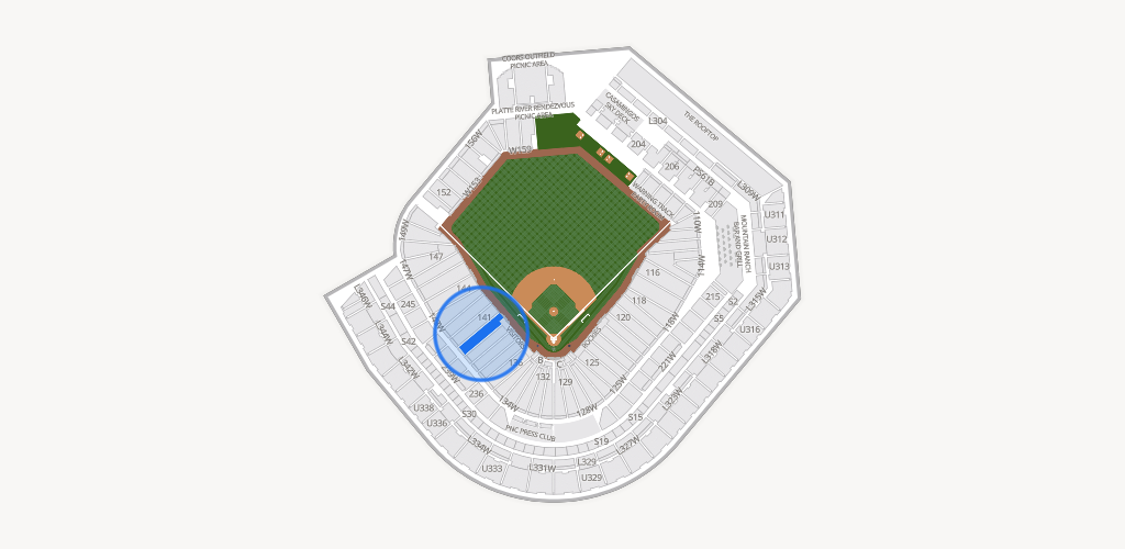 Coors Field Seating Chart