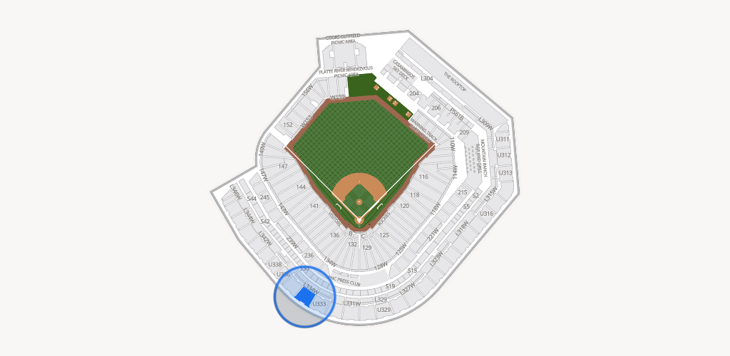Coors Field Seating Chart