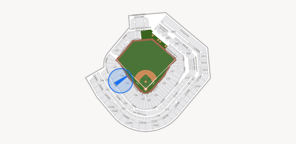Coors Field Seating Chart