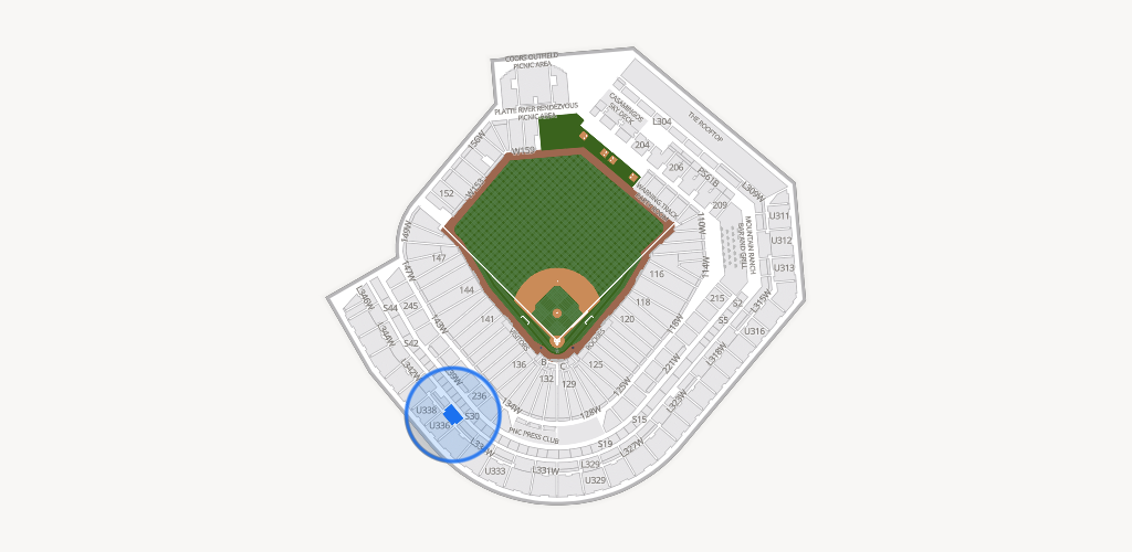 Coors Field Seating Chart
