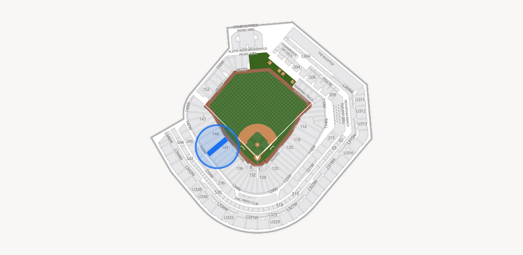 Coors Field Seating Chart