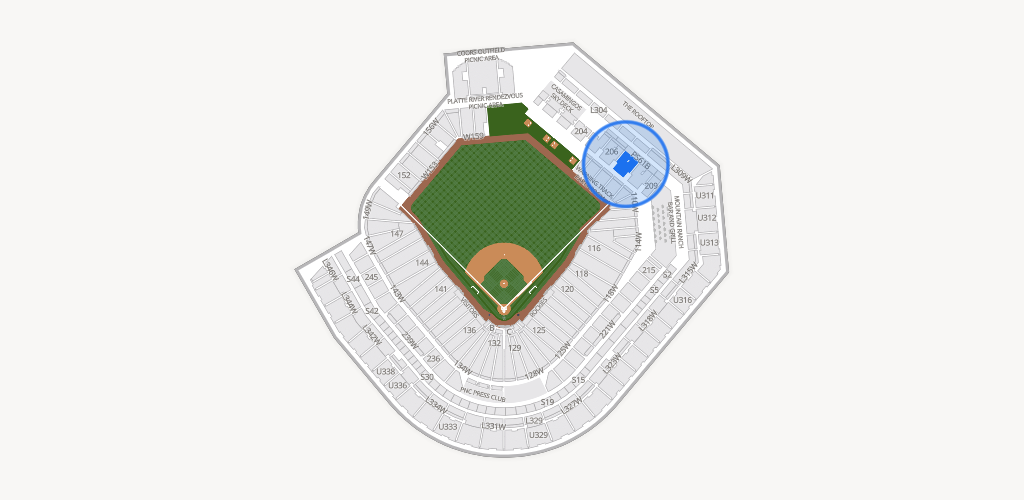 Coors Field Seating Chart