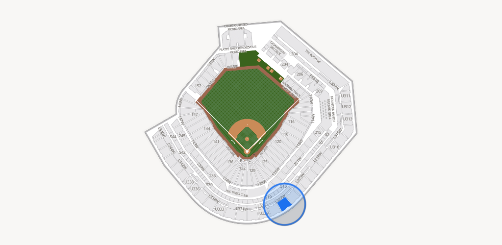 Coors Field Seating Chart