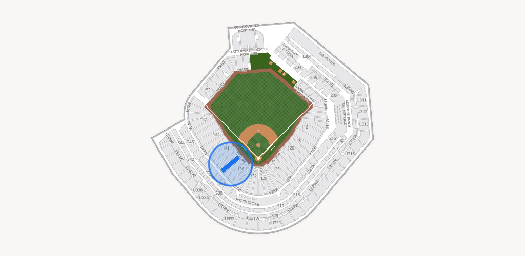 Coors Field Seating Chart