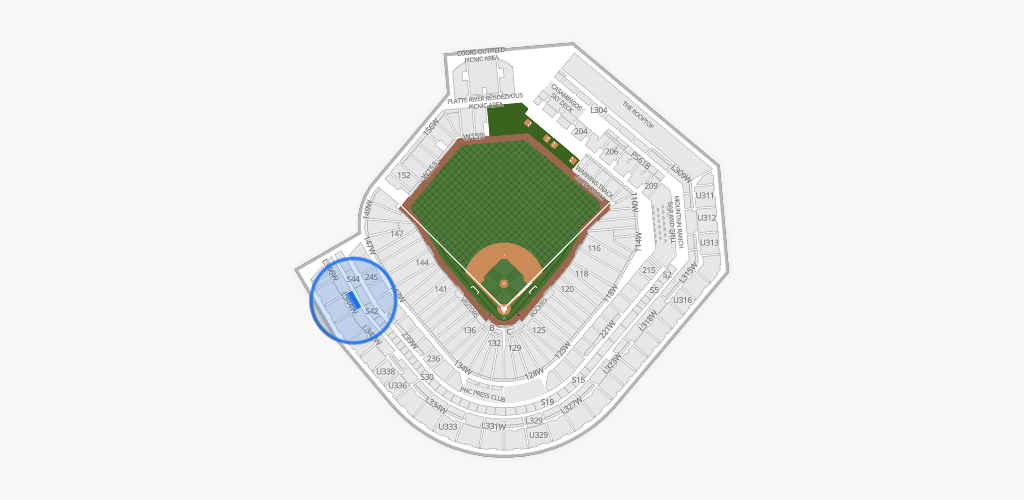 Coors Field Seating Chart
