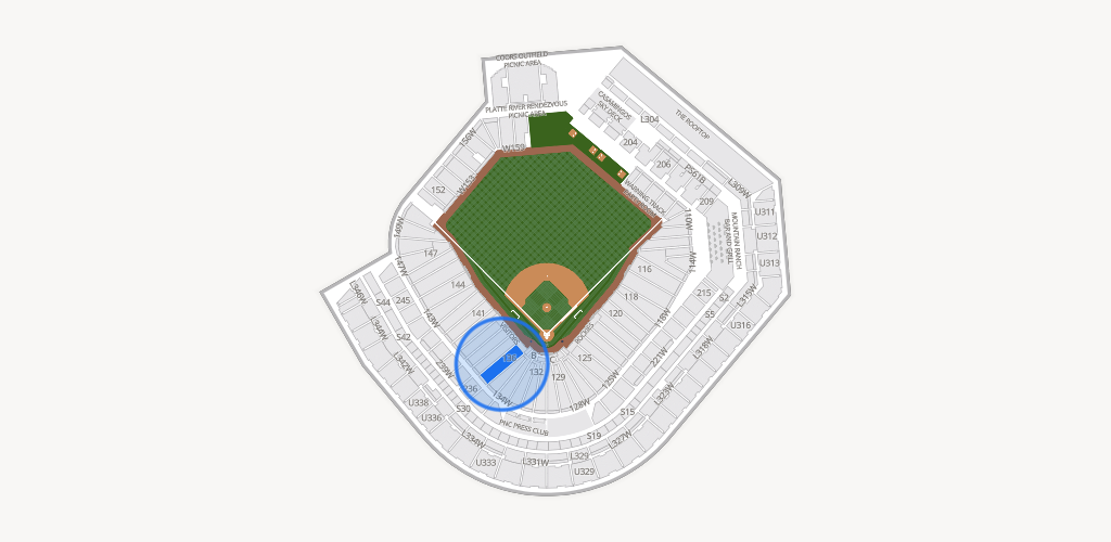 Coors Field Seating Chart