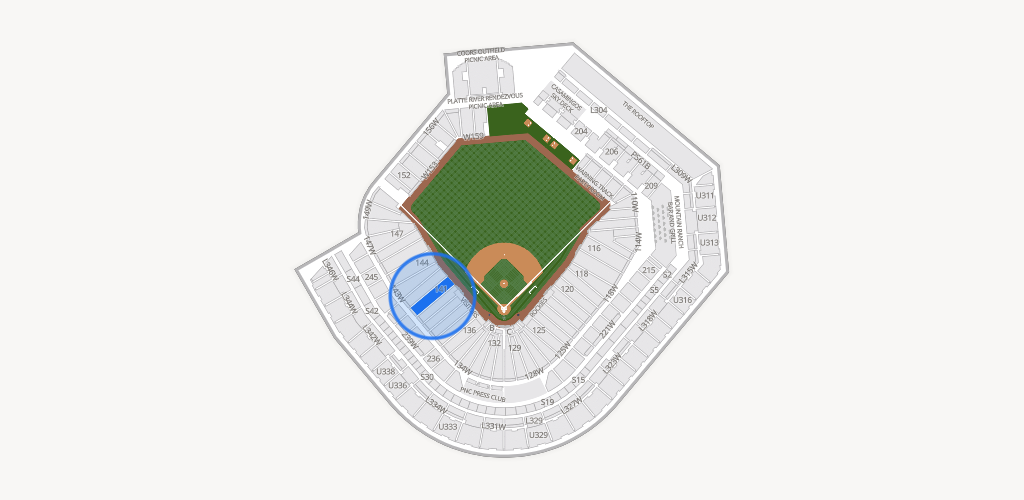 Coors Field Seating Chart