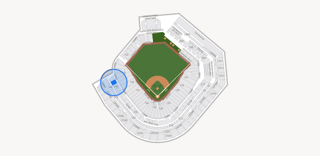 Coors Field Seating Chart