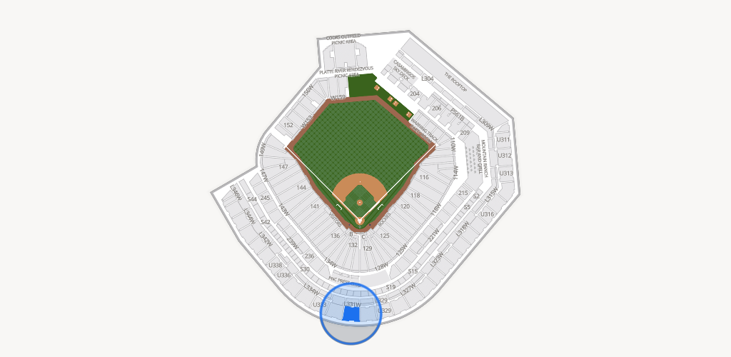 Coors Field Seating Chart