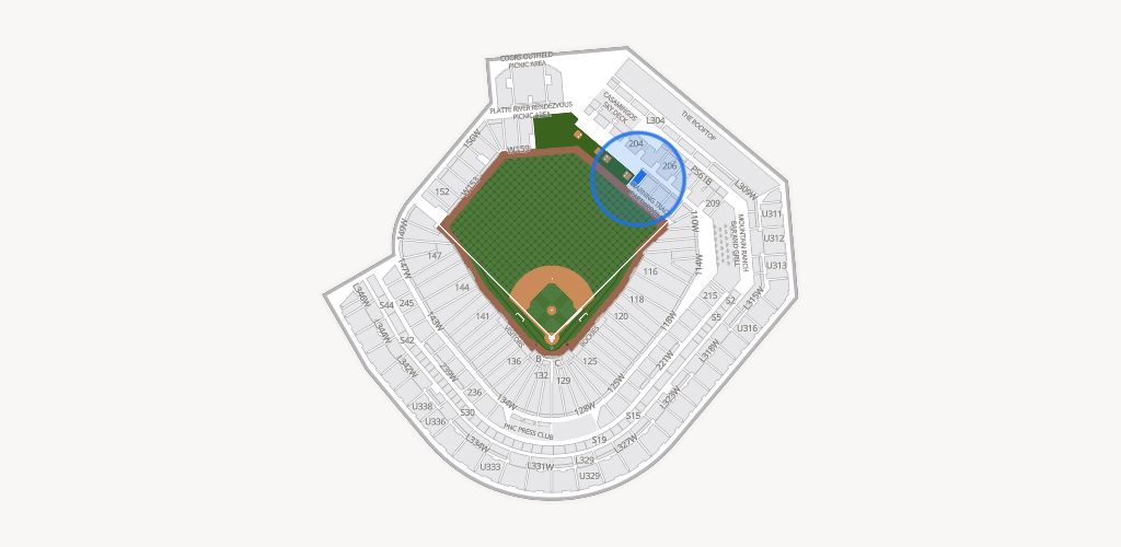 Coors Field Seating Chart