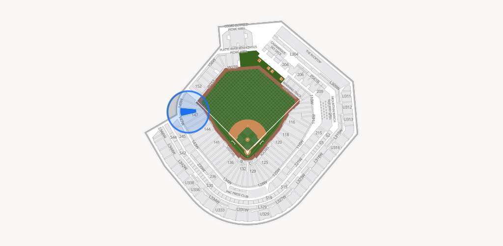 Coors Field Seating Chart
