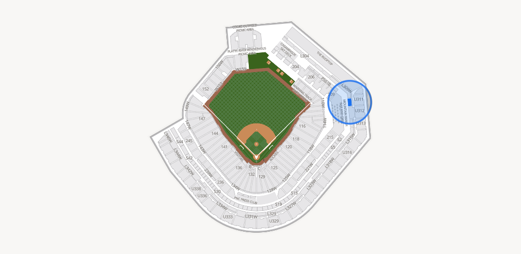 Coors Field Seating Chart