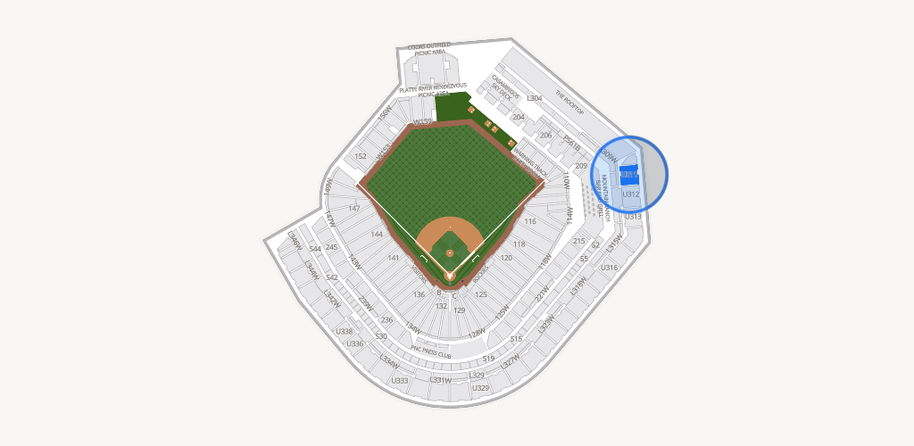 Coors Field Seating Chart