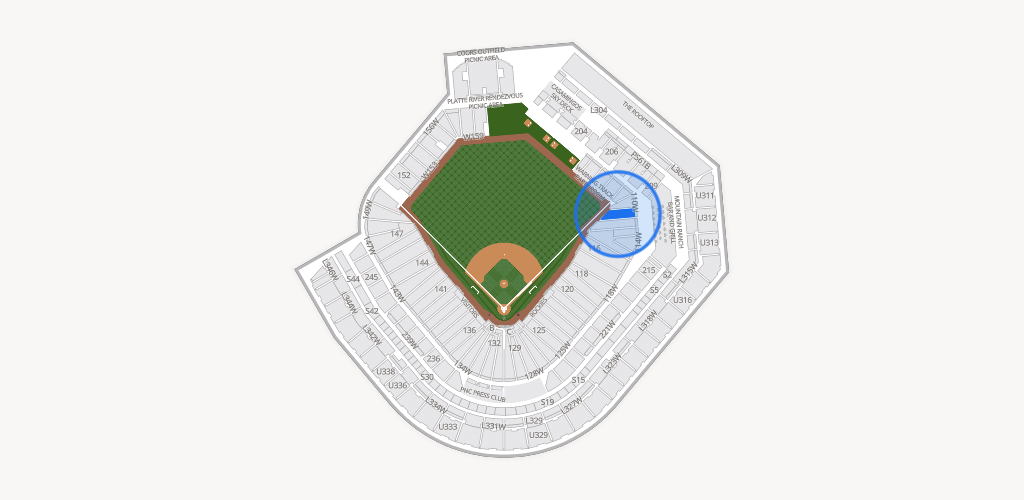 Coors Field Seating Chart