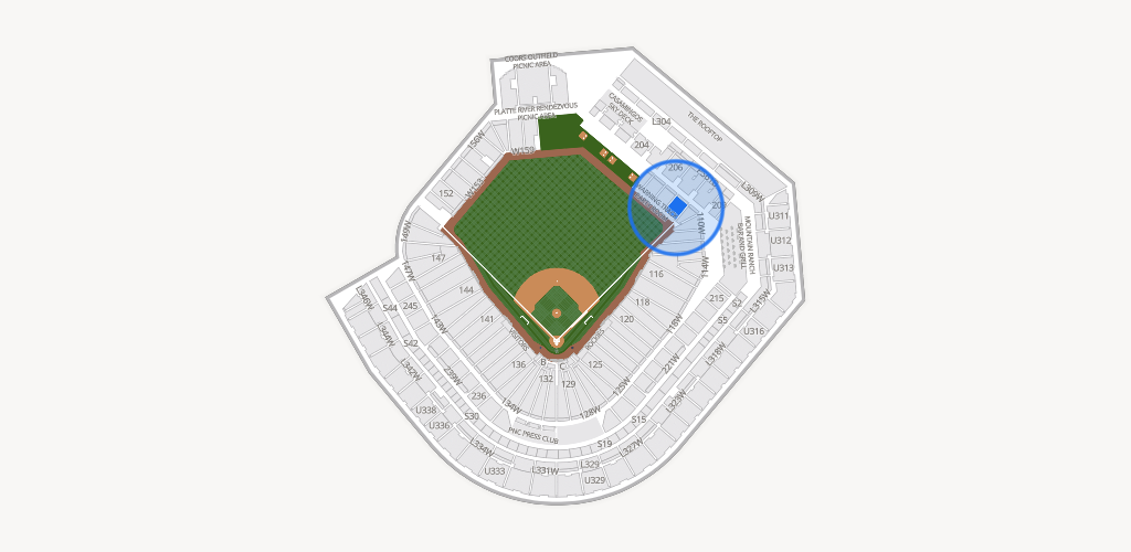 Coors Field Seating Chart