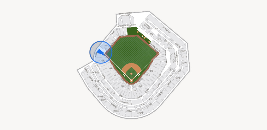 Coors Field Seating Chart
