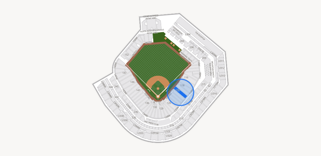 Coors Field Seating Chart