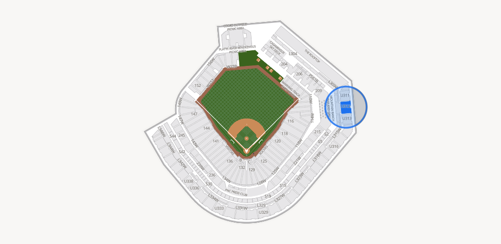 Coors Field Seating Chart