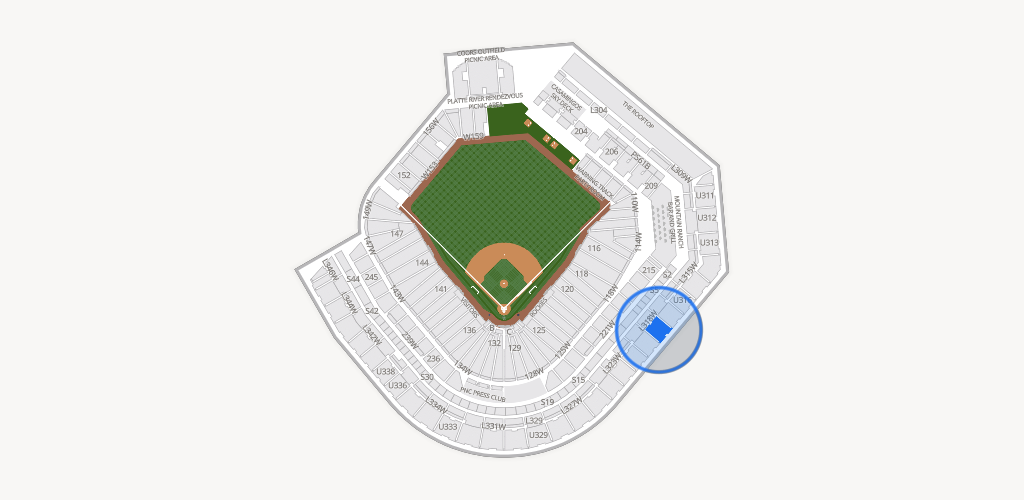 Coors Field Seating Chart