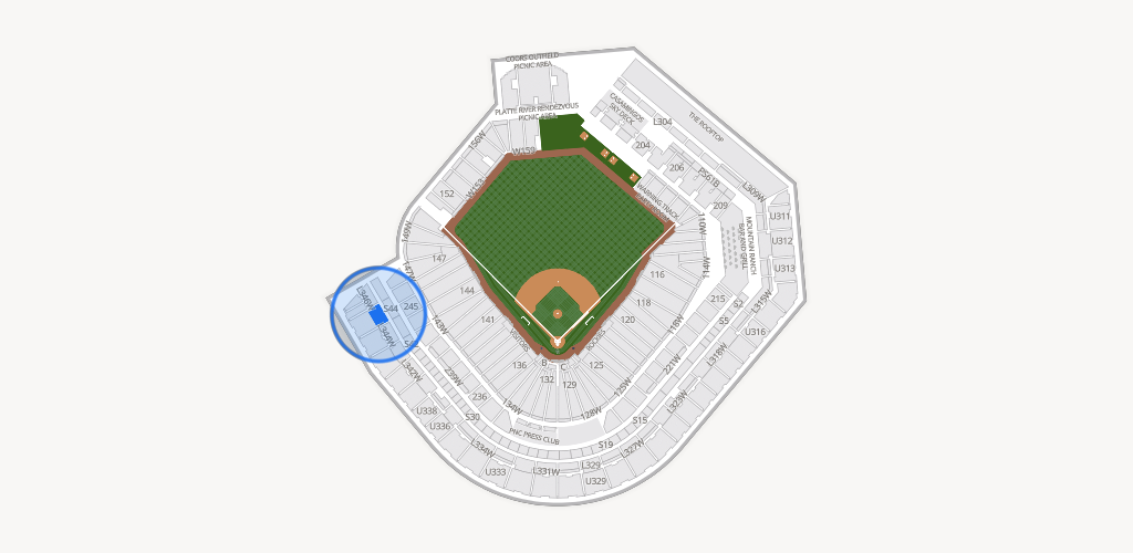 Coors Field Seating Chart