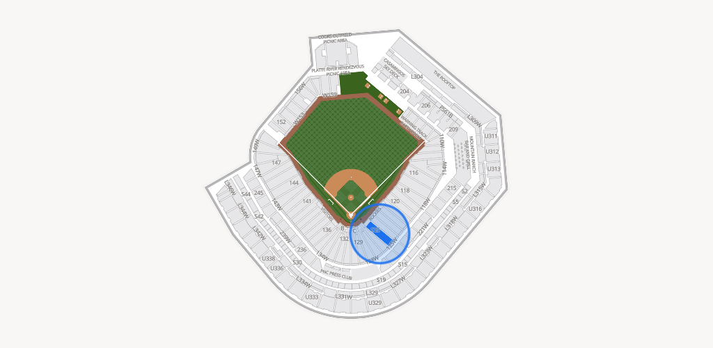 Coors Field Seating Chart