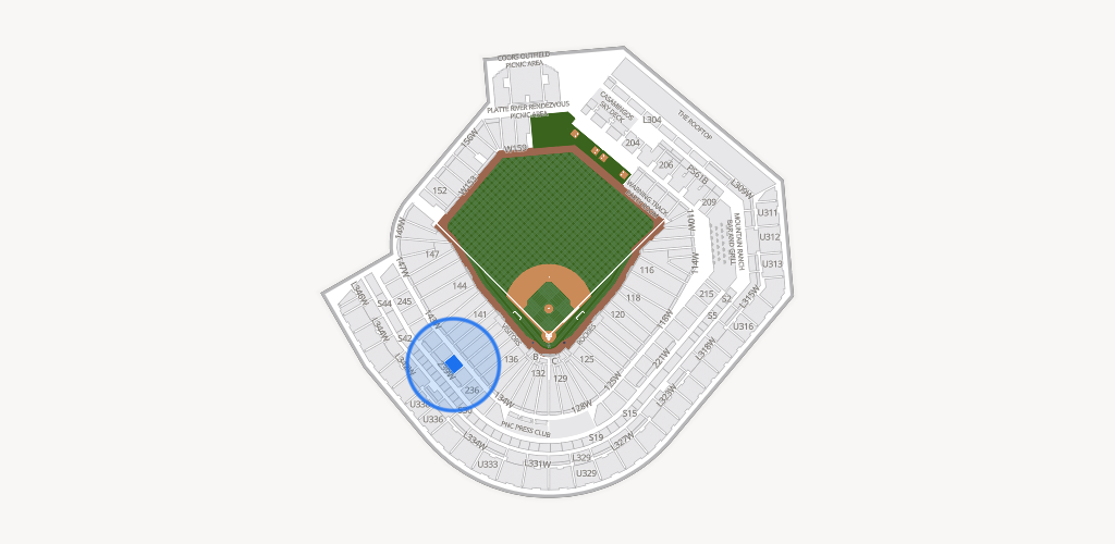 Coors Field Seating Chart