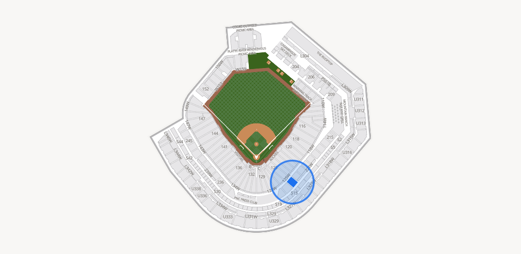 Coors Field Seating Chart