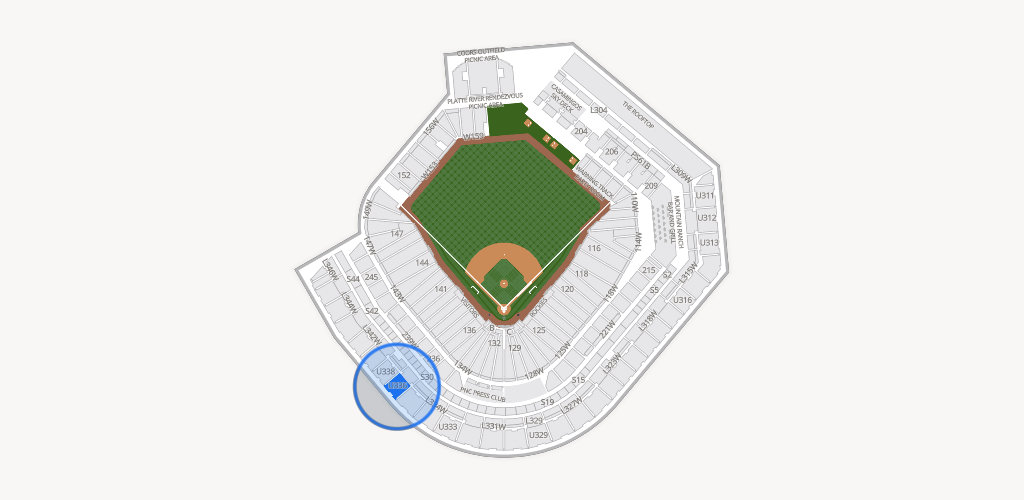 Coors Field Seating Chart