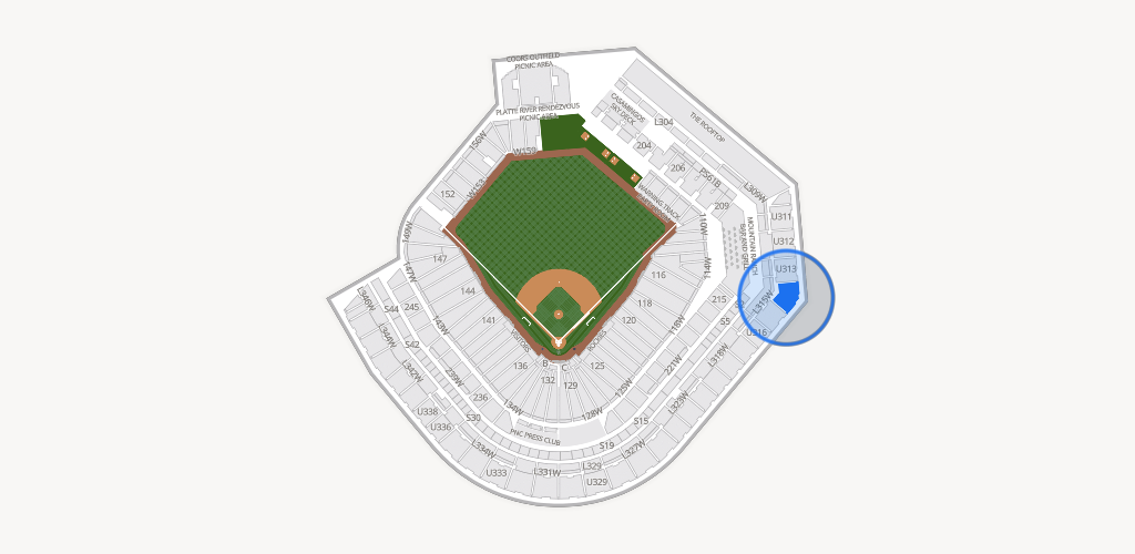 Coors Field Seating Chart