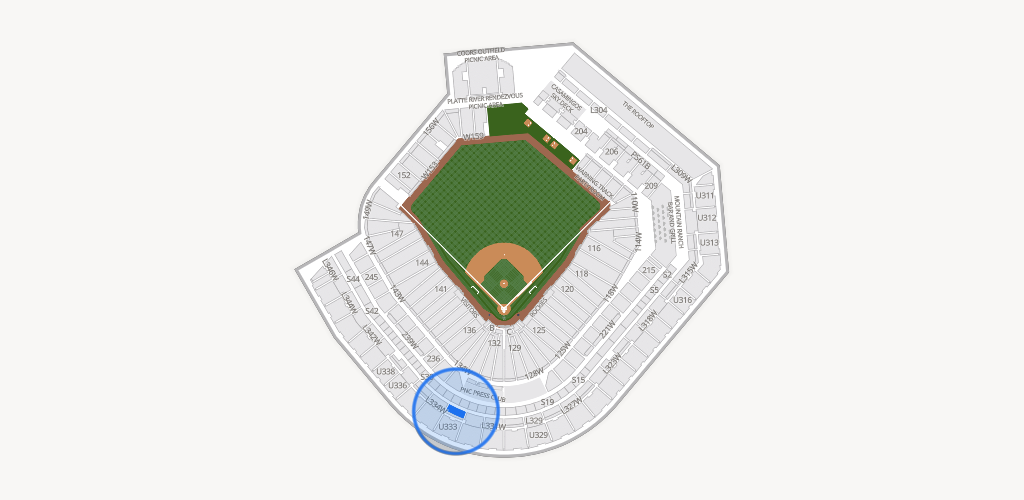 Coors Field Seating Chart