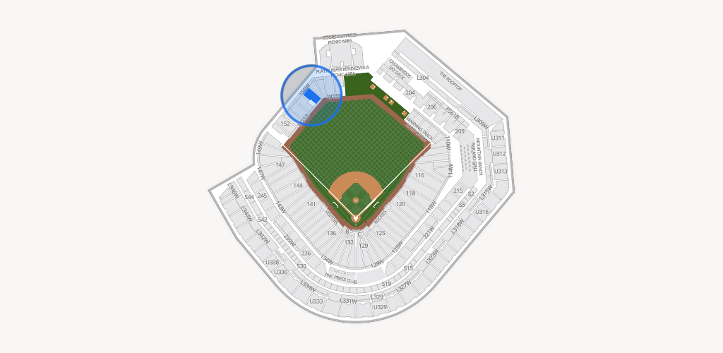 Coors Field Seating Chart