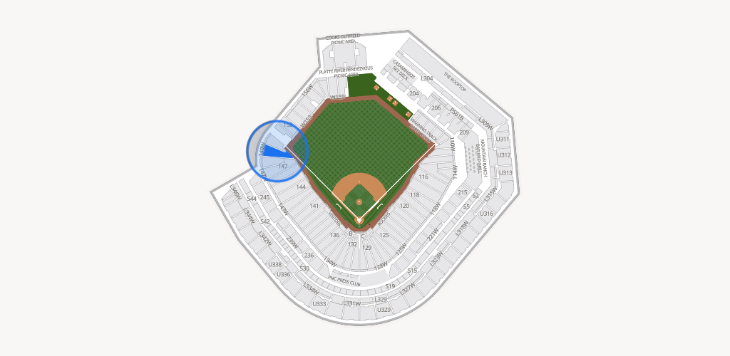 Coors Field Seating Chart