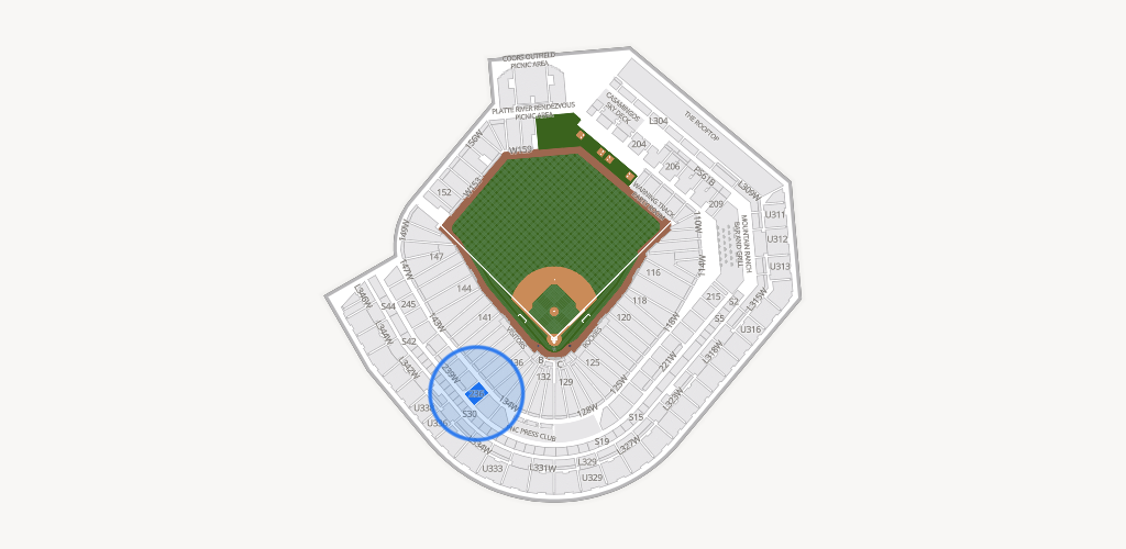 Coors Field Seating Chart