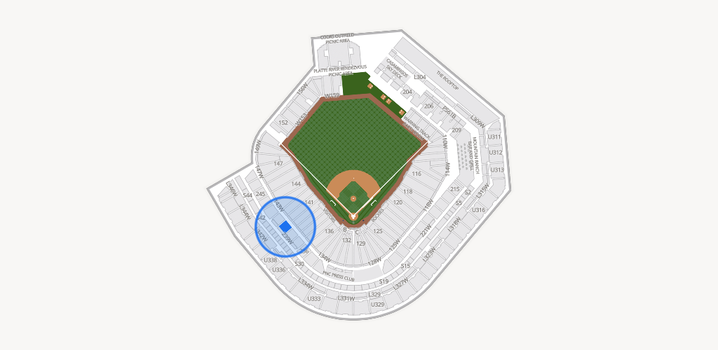 Coors Field Seating Chart