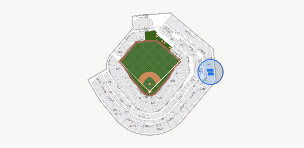 Coors Field Seating Chart