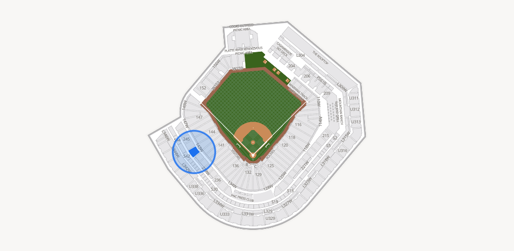 Coors Field Seating Chart