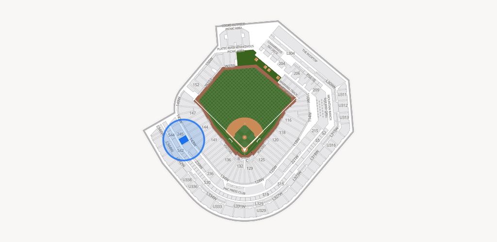 Coors Field Seating Chart