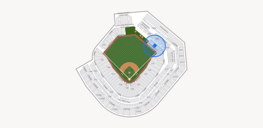 Coors Field Seating Chart