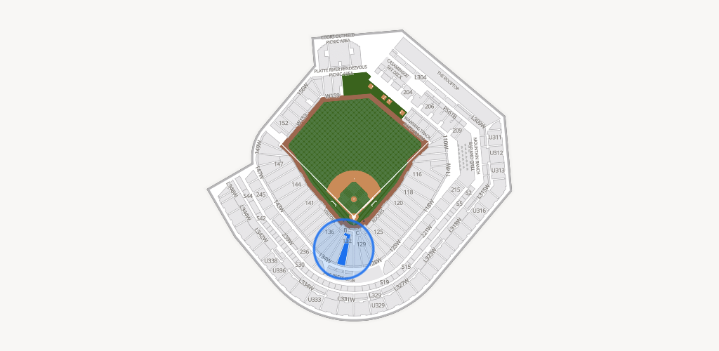 Coors Field Seating Chart