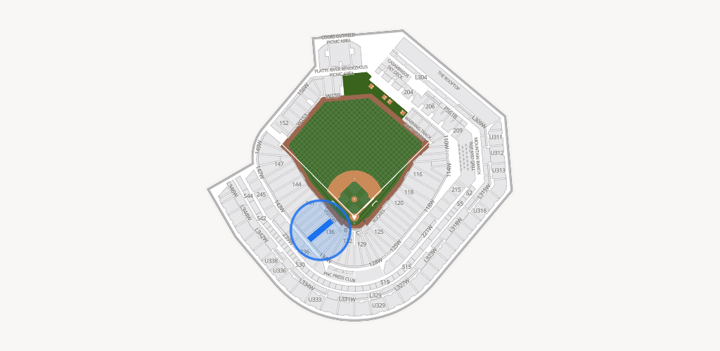 Coors Field Seating Chart