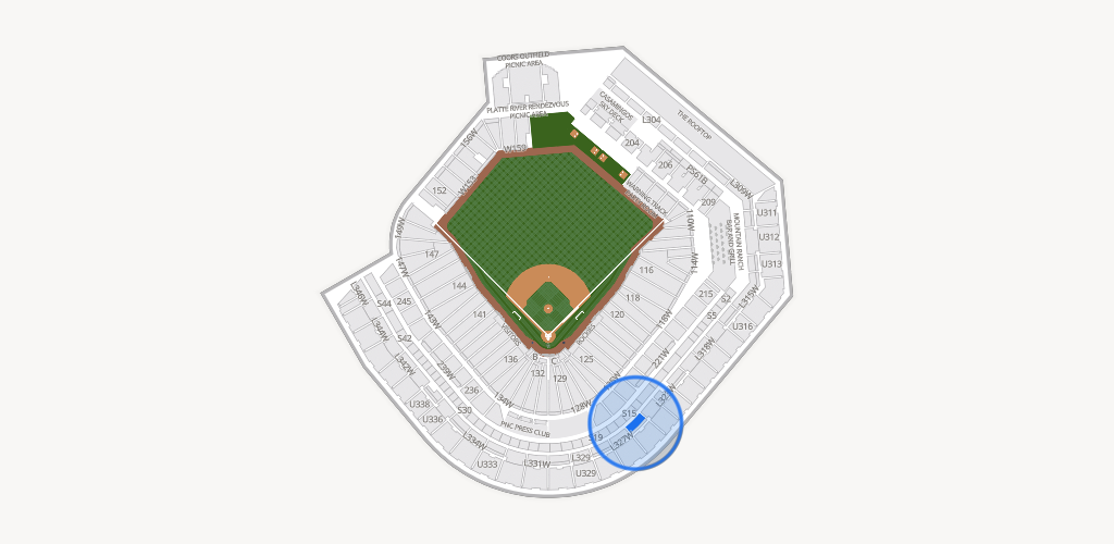 Coors Field Seating Chart