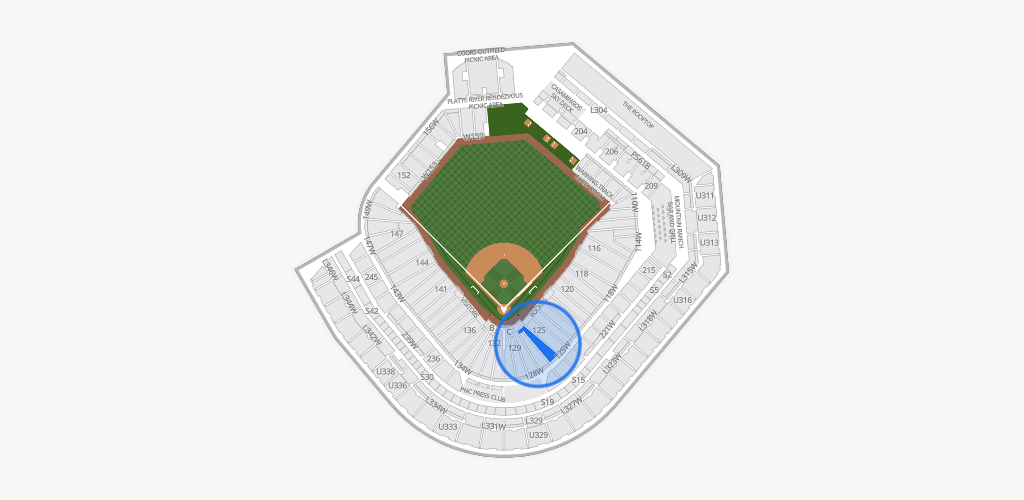 Coors Field Seating Chart
