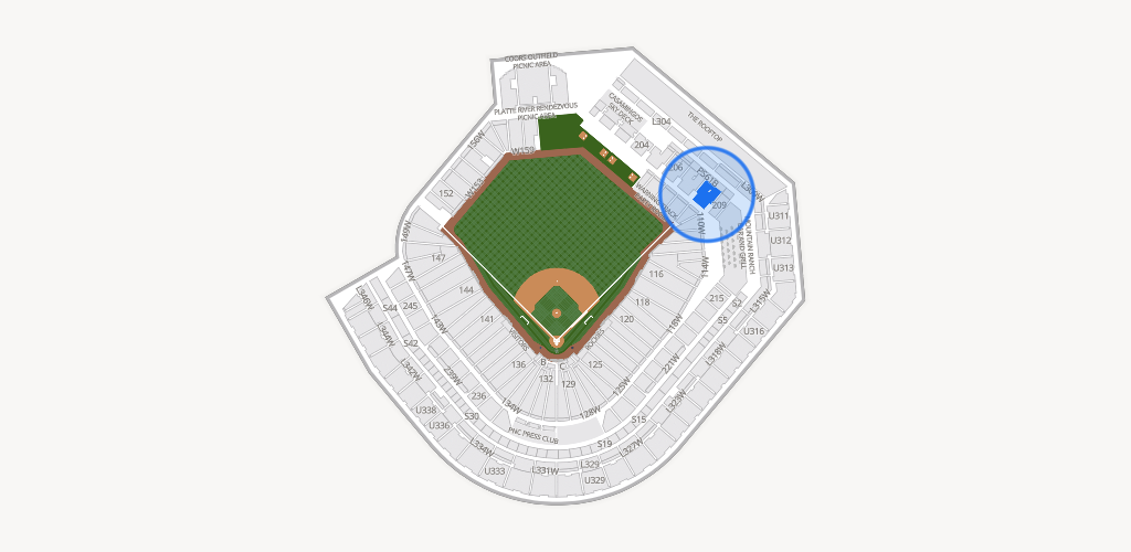 Coors Field Seating Chart
