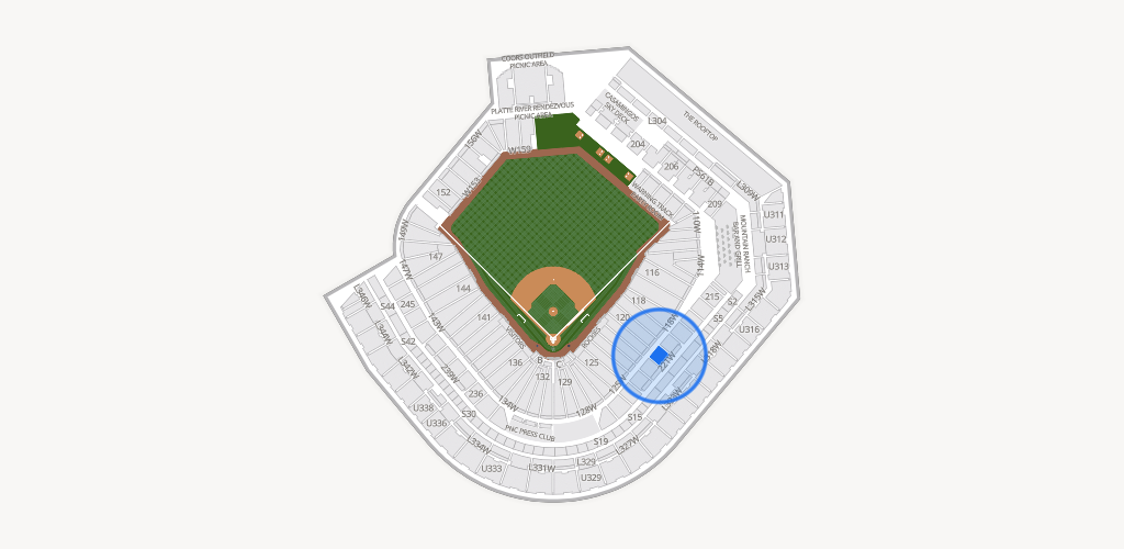 Coors Field Seating Chart