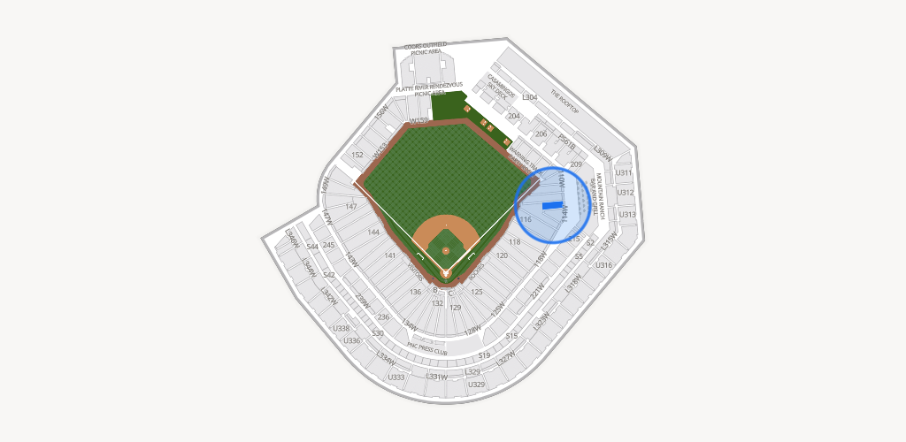 Coors Field Seating Chart