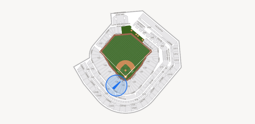 Coors Field Seating Chart