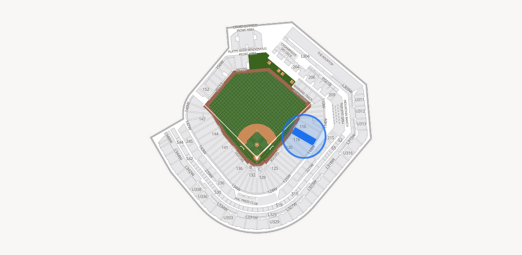 Coors Field Seating Chart