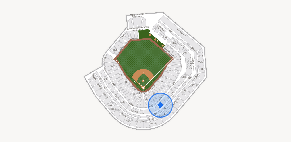 Coors Field Seating Chart