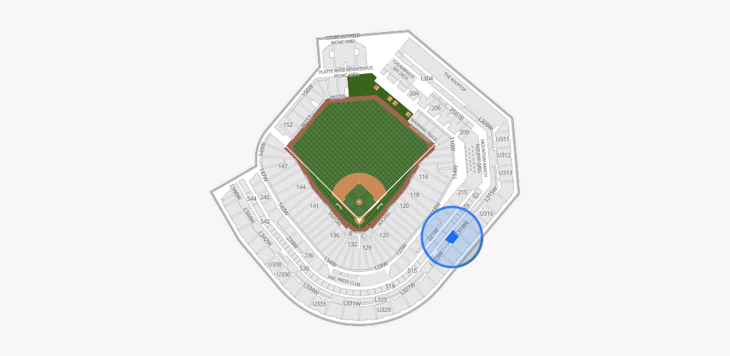 Coors Field Seating Chart
