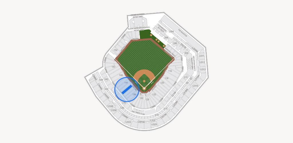 Coors Field Seating Chart